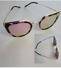 Cat Eye Women's Pink Polarized Sunglasses
