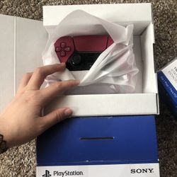 Playstation 5 PS5 Red Wireless Controller + Charging Station