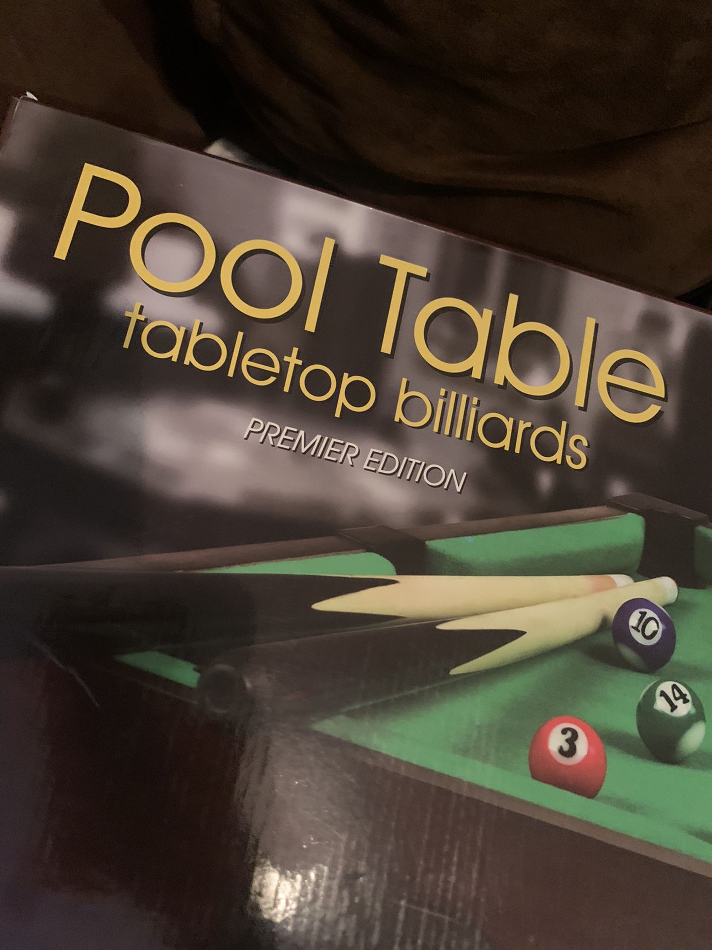 Westminster Tabletop Billiards Premier Edition Pool Table 
