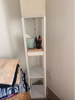 lamp with shelves