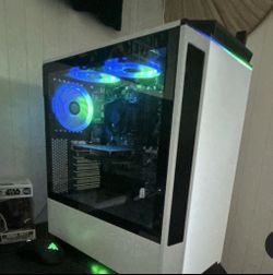 White Tower Gaming Desktop PC RGB Lighting, Keyboard and mouse included