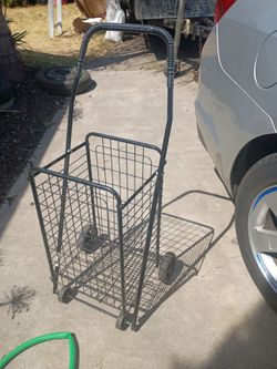 Folding shopping cart. - Like new