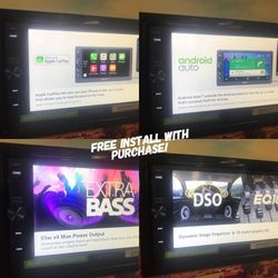 Sony car stereo touchscreen with SiriusXm free install !