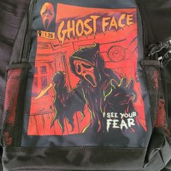Ghost Face Comic Panel Glow-In-The-Dark Backpack