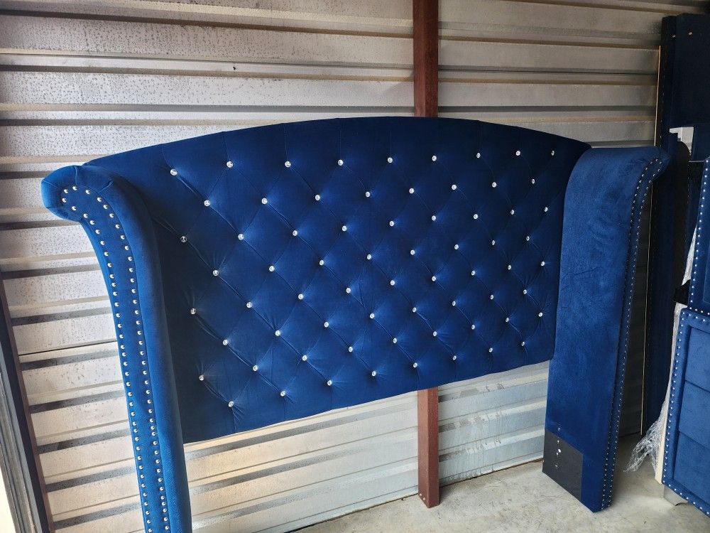 Navy Blue Queen Size Bedroom Set 💙 Great Deal