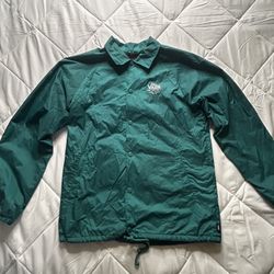 Vans Long Sleeve Windbreaker Size L , Aqua 