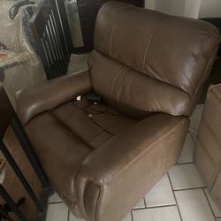 Leather Electric Recliner 