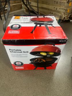 Portable charcoal grill