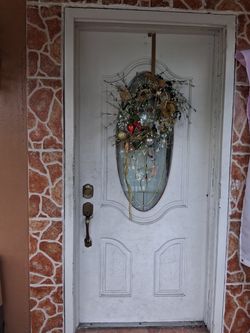 Slightly used wood glass front Door 80x36