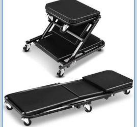 Foldable rolling creeper