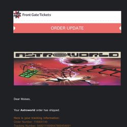 Astro world Travis Scott Tickets 