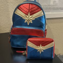 Disney Marvel Loungefly Captain Marvel w/ wallet (BRAND NEW)