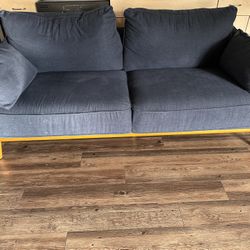 Comfortable Dark Blue Love Seat $350. OBO 
