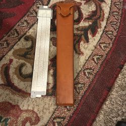 Vintage Keuffel & Esser Co. K&E Slide Rule 4081-3 With Leather Case Made in USA
