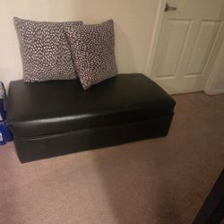 Black Couch / Ottoman 