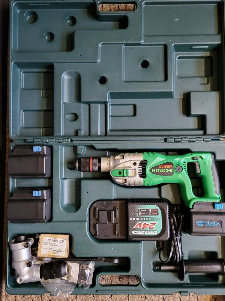 Bundld Deal Of 4 Power Tools Hitachi DC24V Hammer Drill