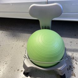 Kids Balance Ball Chair - Classic Children's Stability Ball Chair, Alternative School Classroom Flexible Desk Seating for Active Students