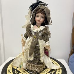 Vintage 16" Porcelain Doll Collectible Memories Deanna Limited Edition Victorian