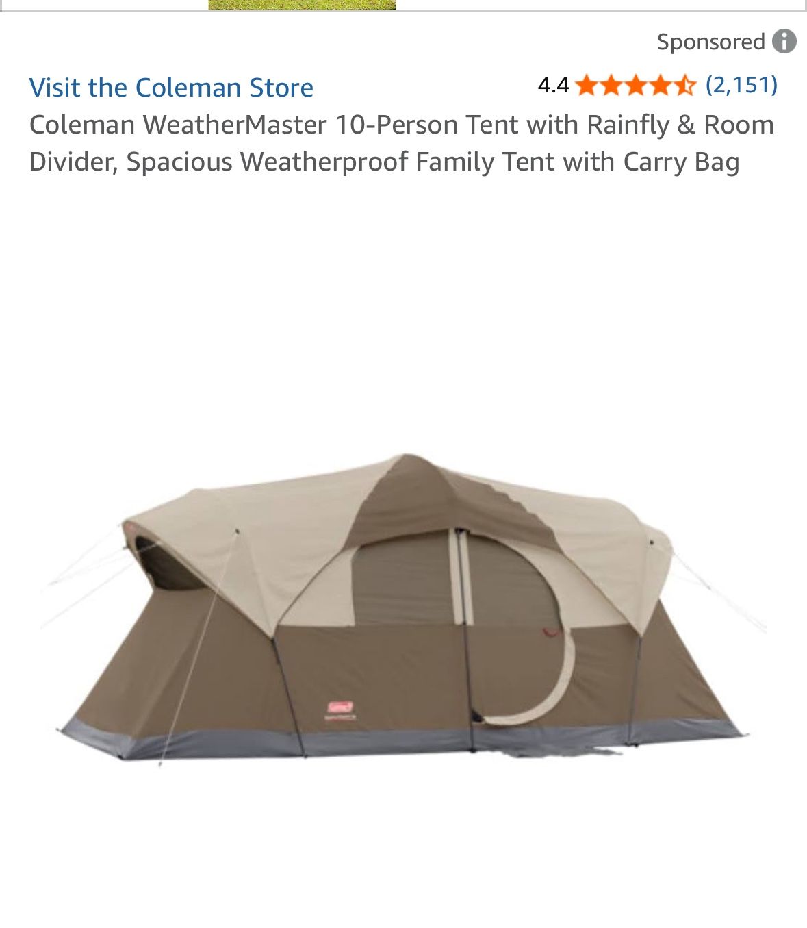 Family Size Tent