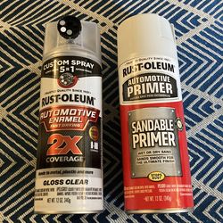 Primer & Clear coating Paint spray