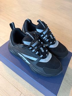 Black and Silver Chunky Sneakers