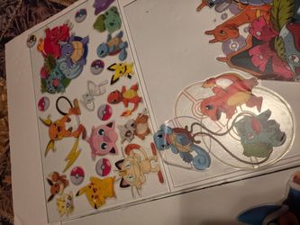 Pokémon and Super Mario reusable Stickers