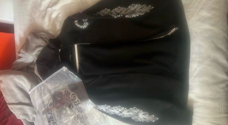 Chrome Hearts Black Zip-Up Jacket