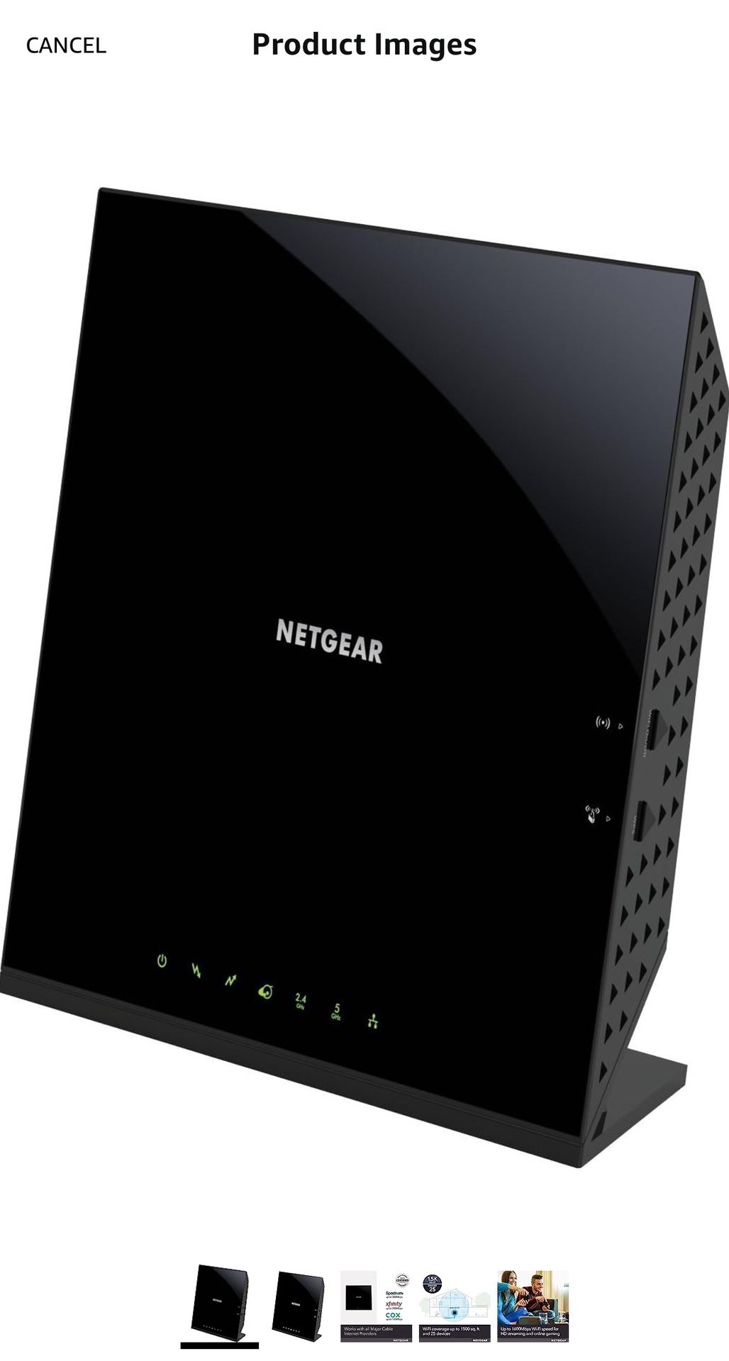 NETGEAR Cable Modem Router Combo dual band C6250 - Compatible with All Cable Providers