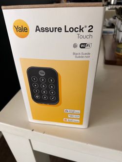 Smart lock yale 2 Touch Deadbolt, Black, sealed boxed