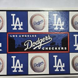 Vintage LA Los Angeles Dodgers Vs SF Giants Major League Baseball Checkers Game