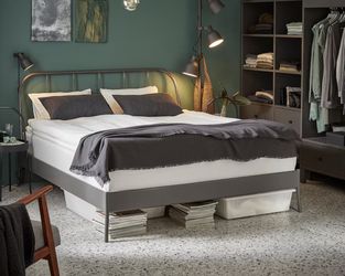 Gray Mental Bed Frame