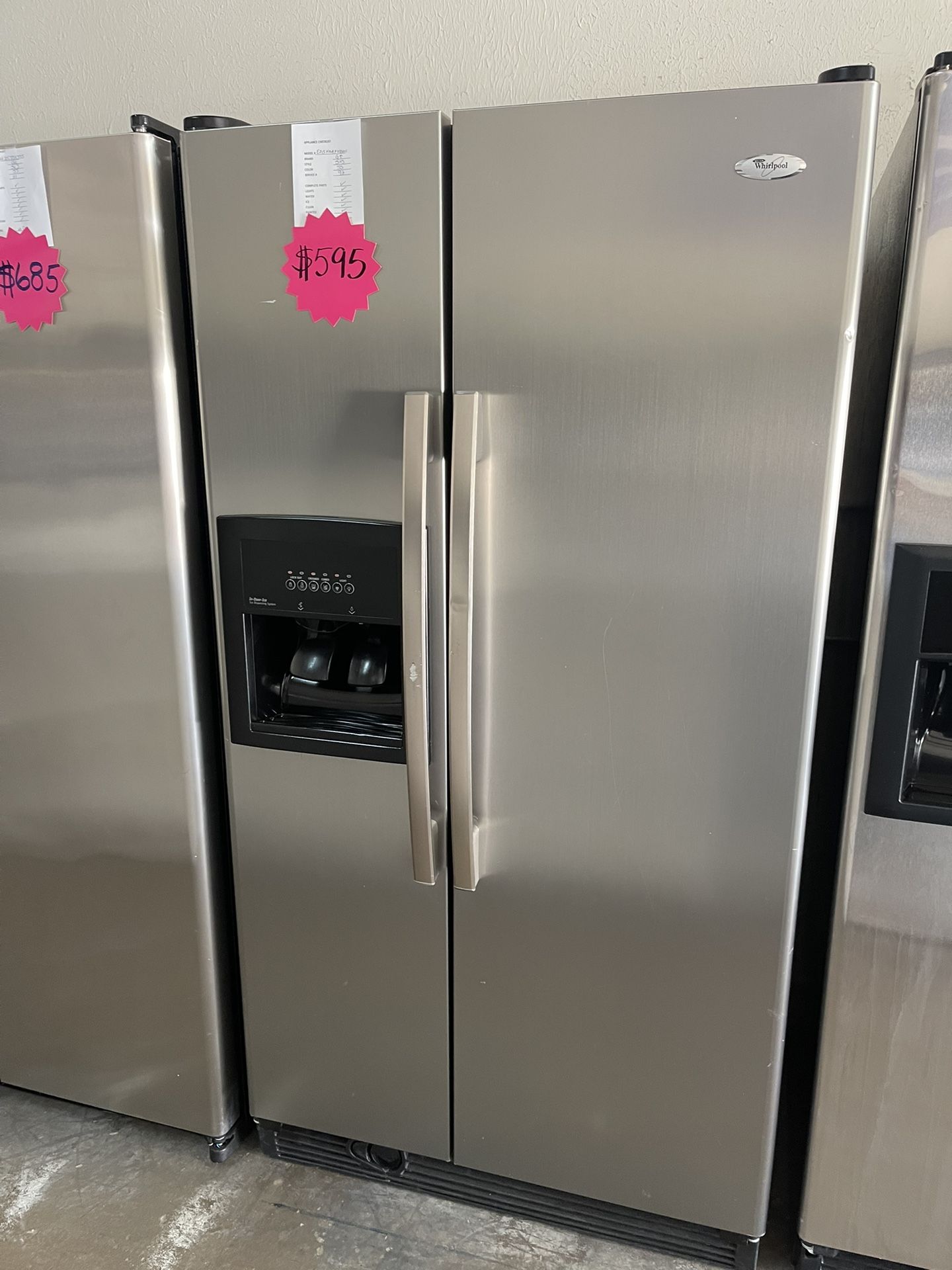 used refrigerator with ice maker for sale