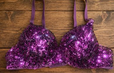 Sparkle Sequin Push Up Bra