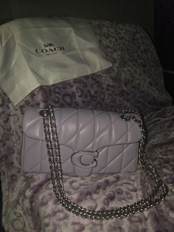 Lilac Coach Quilted Tabby Bag '26