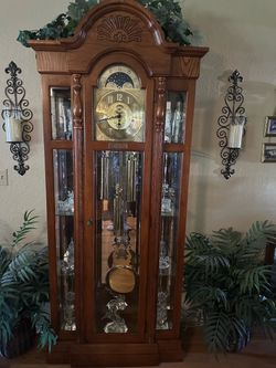 Grandfather Clock with Moon Phase Dial