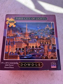 1000 pieces paris city pf lights puzzle