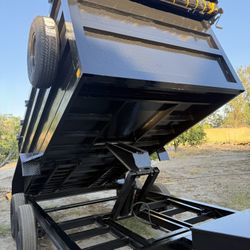 New 8x4x14 Heavy Duty Scissor Lift Hydraulic Dump Trailer Loaded With Accessories 🔥