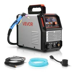 Plasma Cutter, 50A Non-Touch Pilot Arc Plasma Cutting Machine, 110V/220V Dual Voltage Digital Display IGBT Inverter - with 2T/4T Function & Adjustable