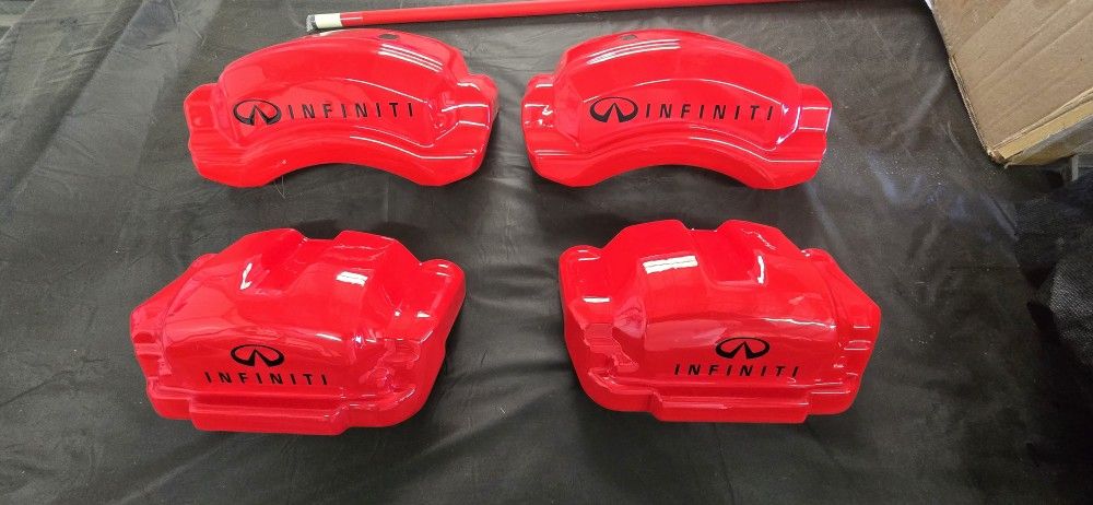 RED INFINITI CALIPER COVERS