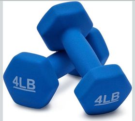 4 LB Neoprene Hex Dumbbells Pair