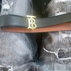 Leather Reversible TB Belt