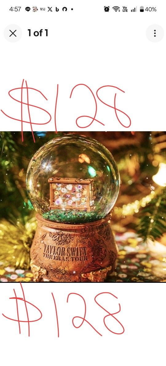 Taylor Swift Snow Globe Eras Tour Sold Out