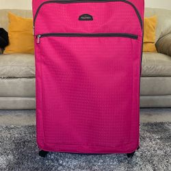Used Hot Pink Luggage