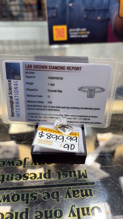 14kt white gold ring