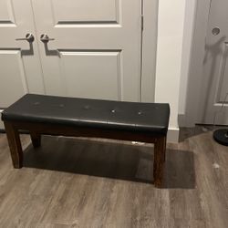 Leather Bench (Indoor/outdoor)