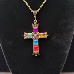 Stainless Glass Cross