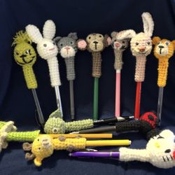Crochet Pen Topper Set 