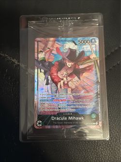 PSA Magazine Dracule Mihawk OP14-020 Foil Holo One Piece Sealed Promo MINT