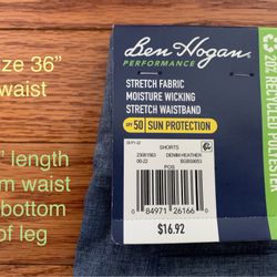 Men’s 36” Shorts- Brand New