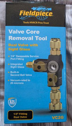 HVAC valve core removal